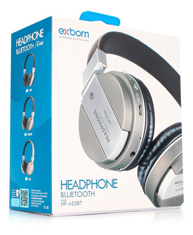 Clique Aqui para Comprar Fone de Ouvido Headphone Exbom Bluetooth